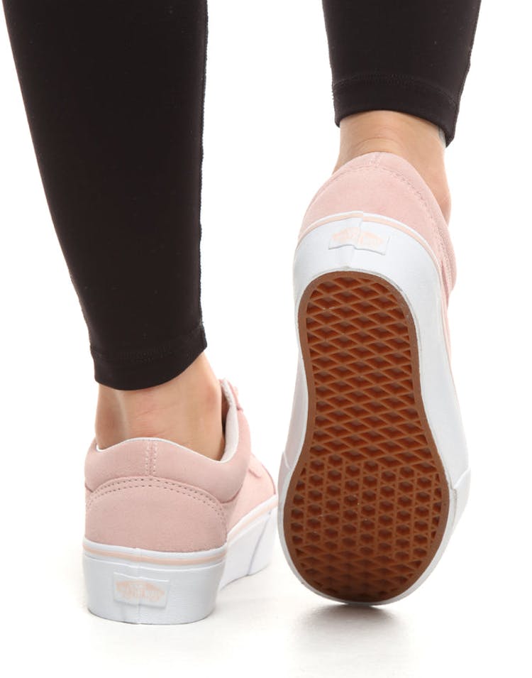 Vans Women's Old Skool Platform Pink/White