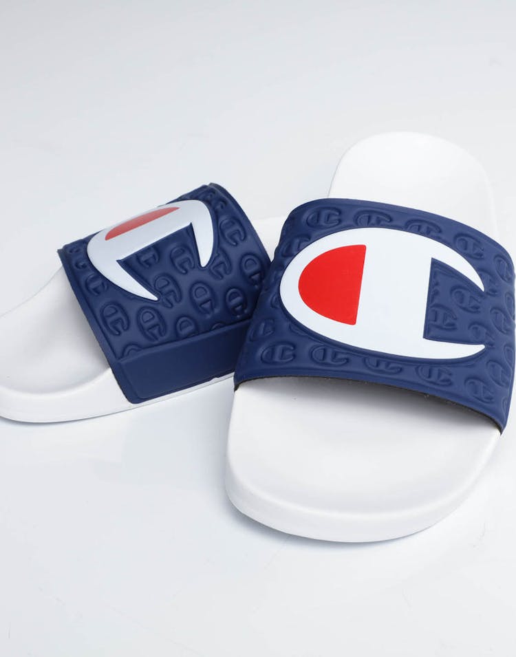 Champion Multi-Lido Slide White/Navy