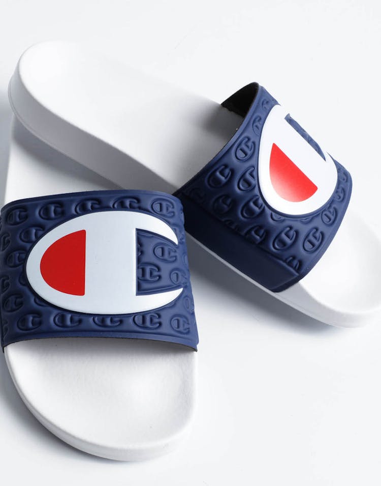 Champion Multi-Lido Slide White/Navy