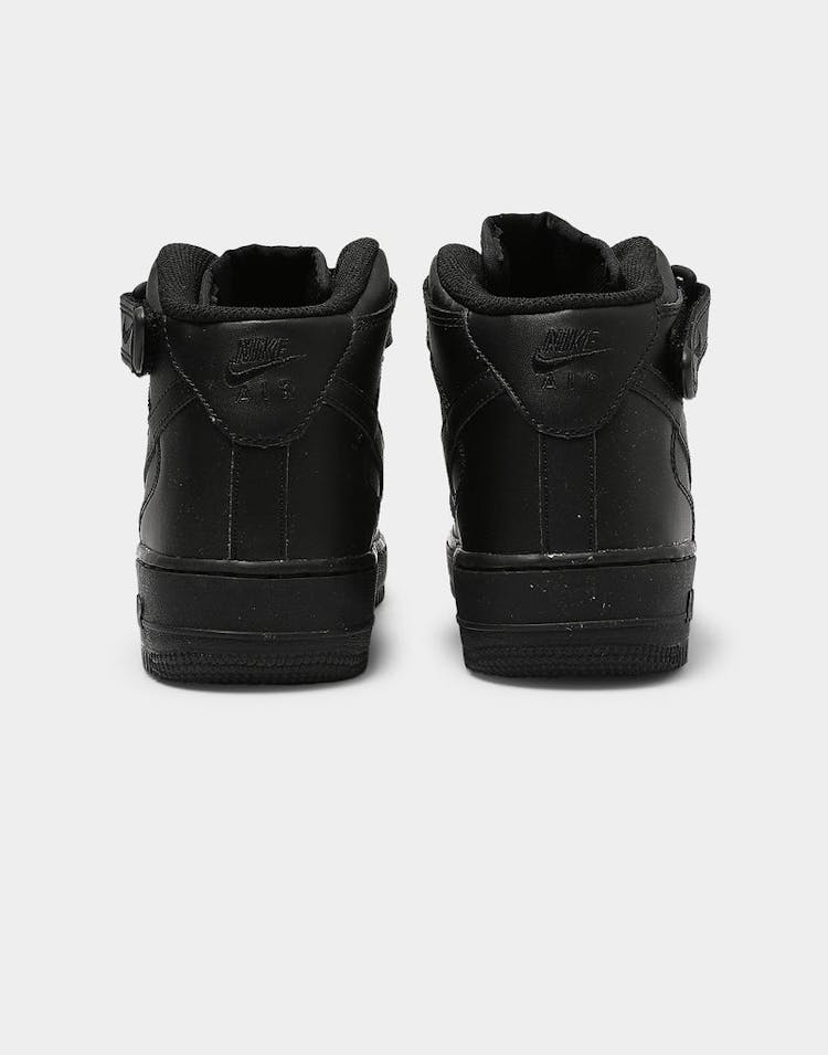 Nike Boys Air Force 1 Mid (GS) Bball Black/Black