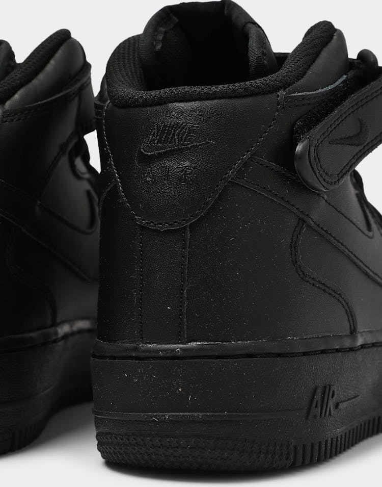 Nike Boys Air Force 1 Mid (GS) Bball Black/Black
