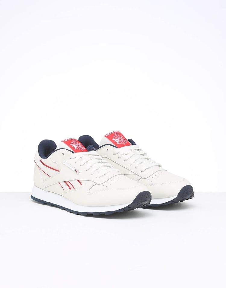 Rebook CL Leather MU Chalk/Navy/Red