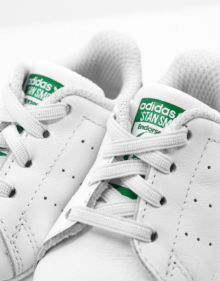 Adidas Toddler Stan Smith Crib White/White/Green