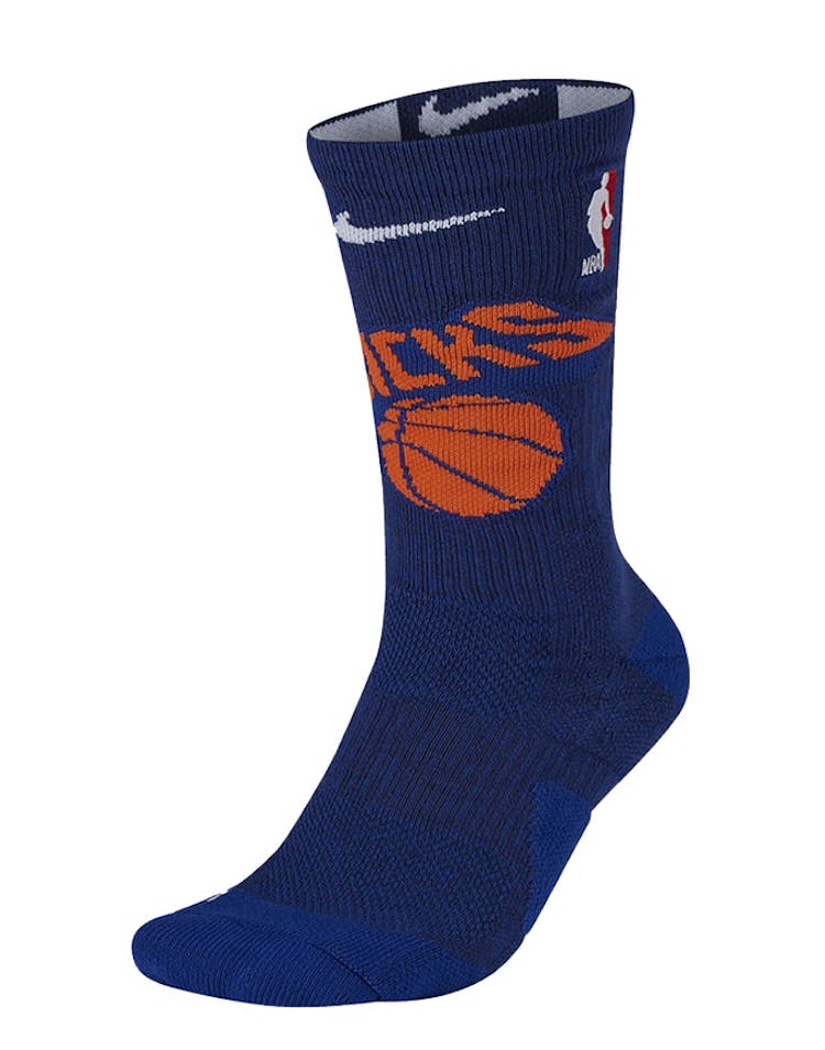 Nike New York Knicks Elite Crew Sock Blue/Orange/White