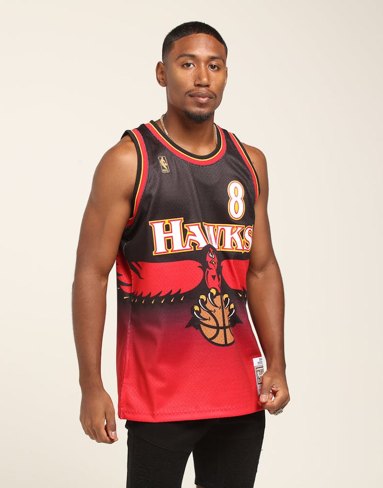 Mitchell & Ness Atlanta Hawks Steve Smith #8 Road Swingman NBA Jersey Red