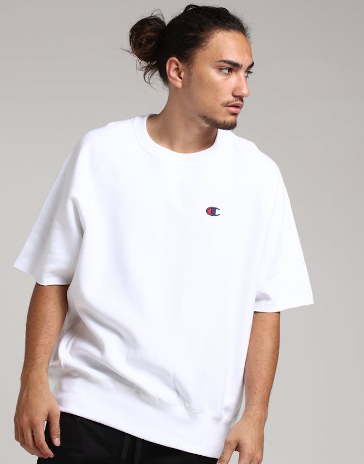 Champion Reverse Weave SS Crew White