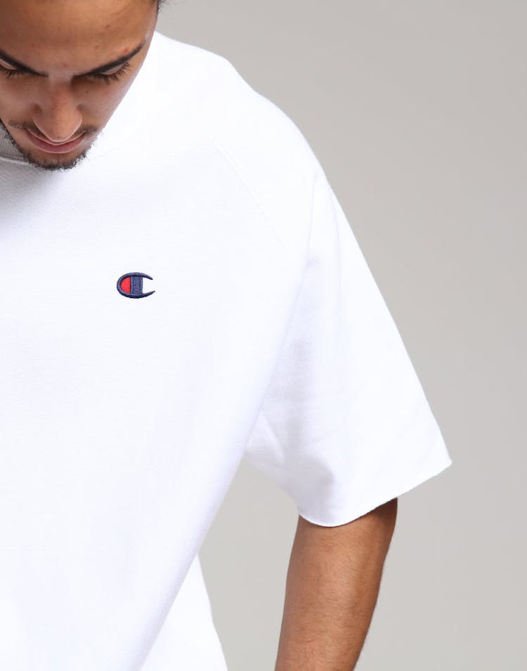 Champion Reverse Weave SS Crew White
