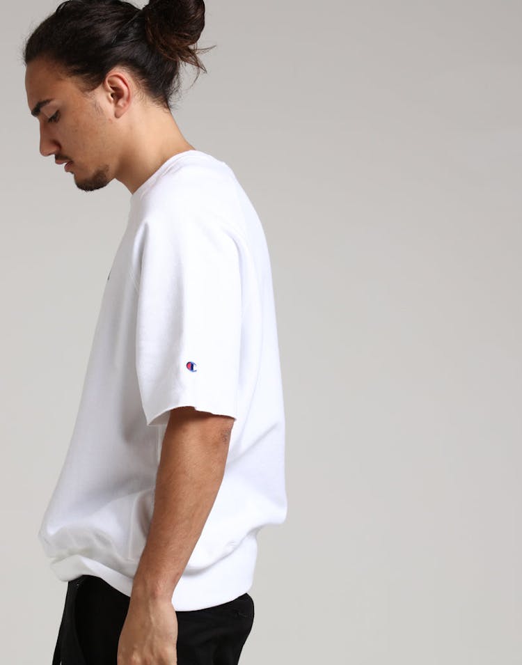 Champion Reverse Weave SS Crew White
