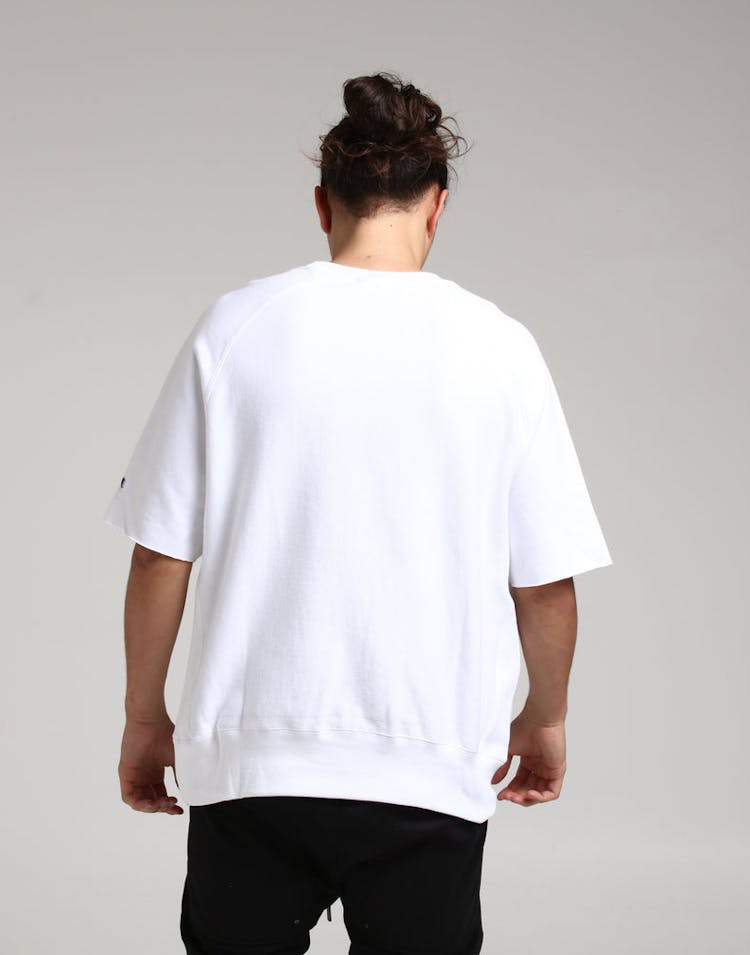 Champion Reverse Weave SS Crew White