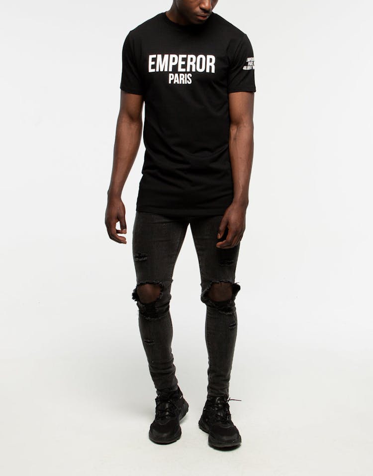Emperor Apparel Block Logo T-Shirt Black/White