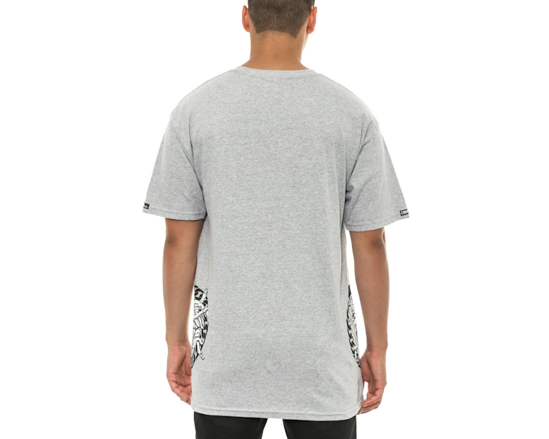 Defaced Bandusa Tee Heather Grey