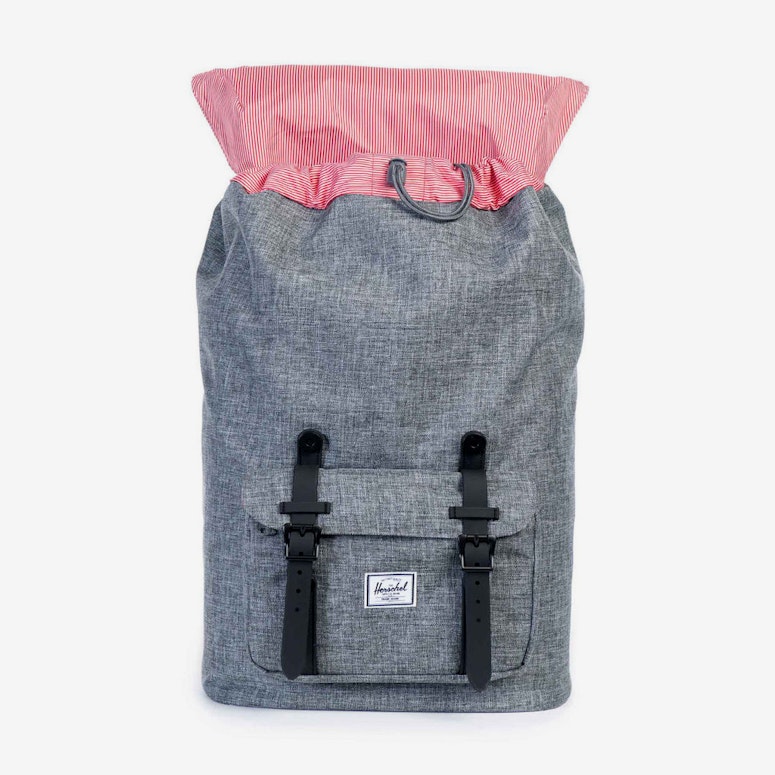 Little America Rubber Backpack Charcoal/black
