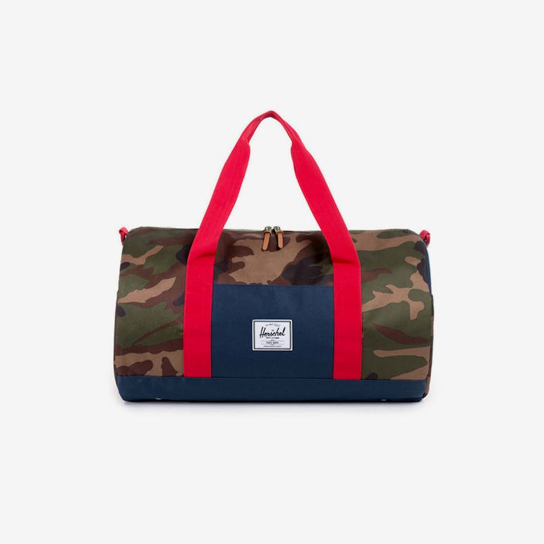 Sutton Duffle Camo/navy/red