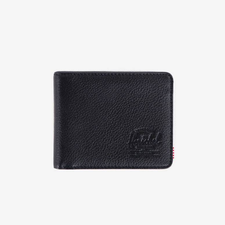 Hank Leather Wallet Black Pebble