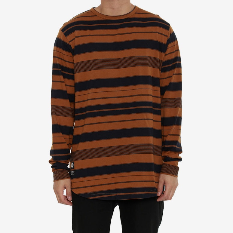10 Deep Kente Stripe Tee Gold