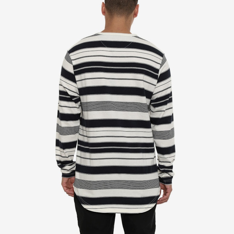 Kente Stripe Tee White