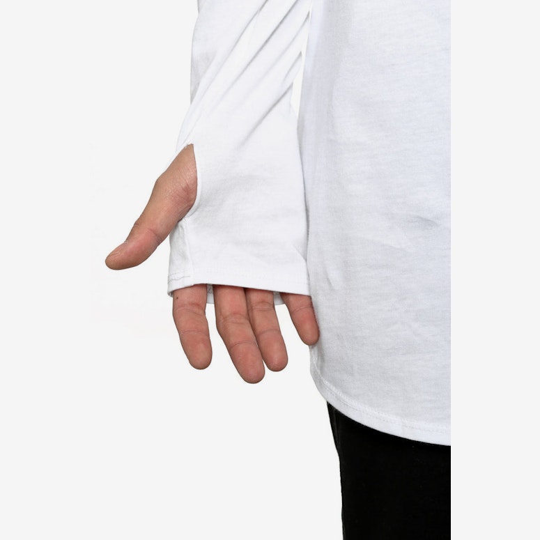 Cuff Long Sleeve Tee White