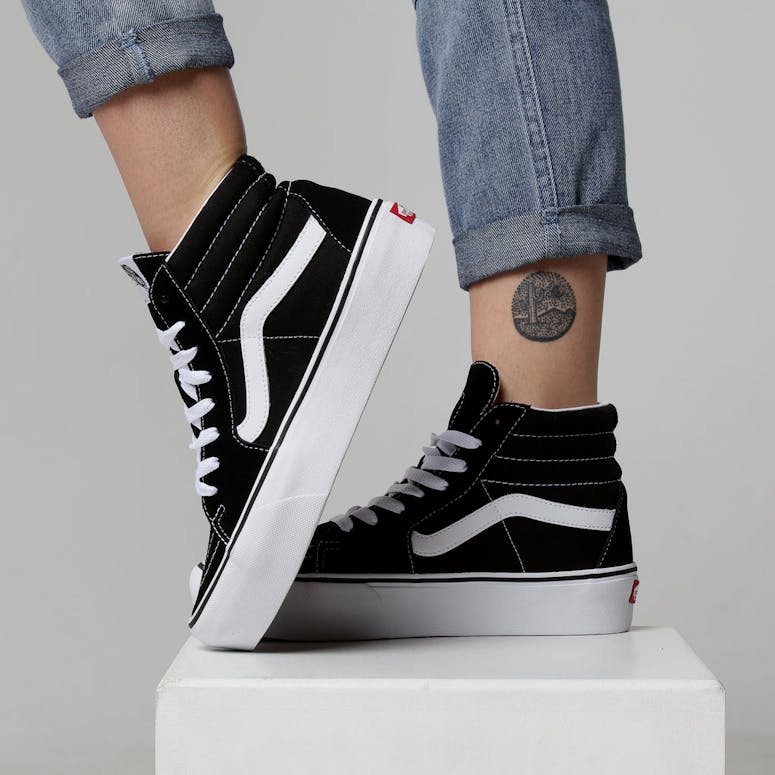 Vans Women's SK8-HI Platform 2.0 Black/White