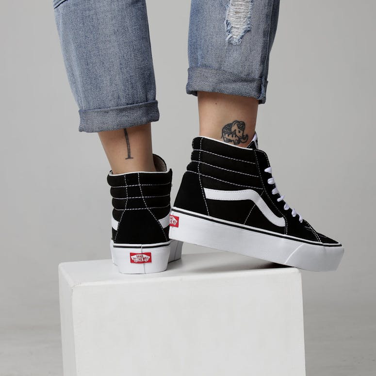 Vans Women's SK8-HI Platform 2.0 Black/White