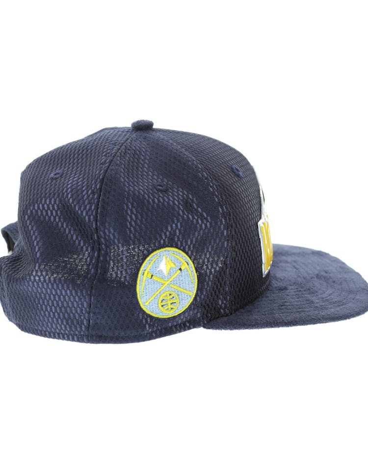 New Era Denver Nuggets 9FIFTY Original Fit On-Court Collection Draft Snapback Navy