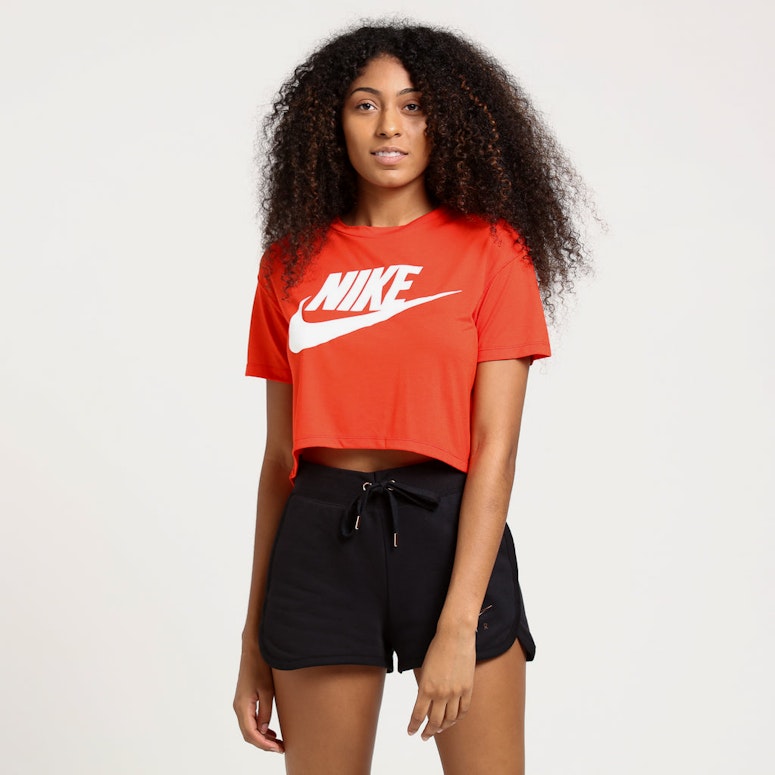 Nike Women's NSW Essential SS Crop Top Habanero Red