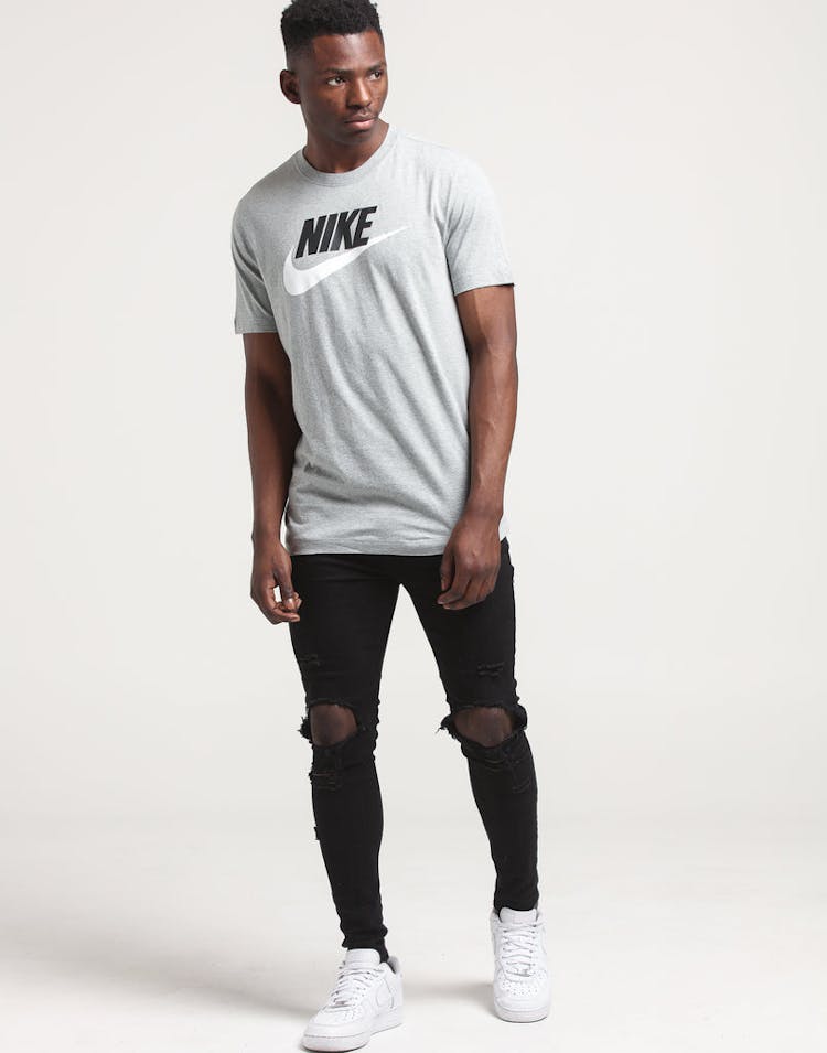 NIKE SPORTSWEAR SS TEE Heather/Black/White