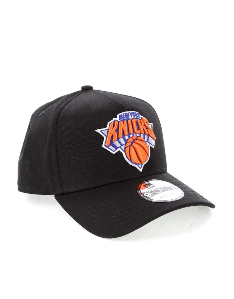 New Era New York Knicks NBA 9FORTY A-Frame Snapback Black