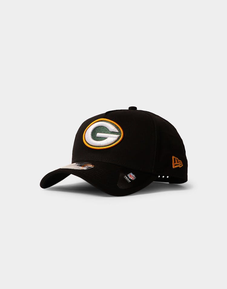 New Era Green Bay Packers NFL 9FORTY A-Frame Snapback Black