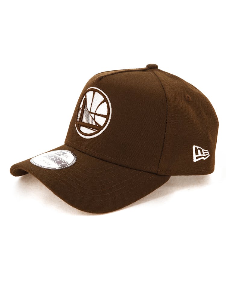 New Era Golden State Warriors 9FORTY A-Frame Snapback Chocolate