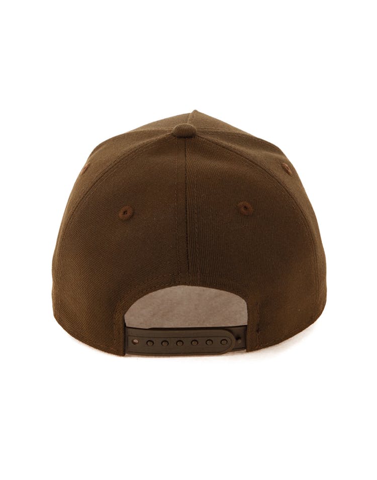 New Era Golden State Warriors 9FORTY A-Frame Snapback Chocolate
