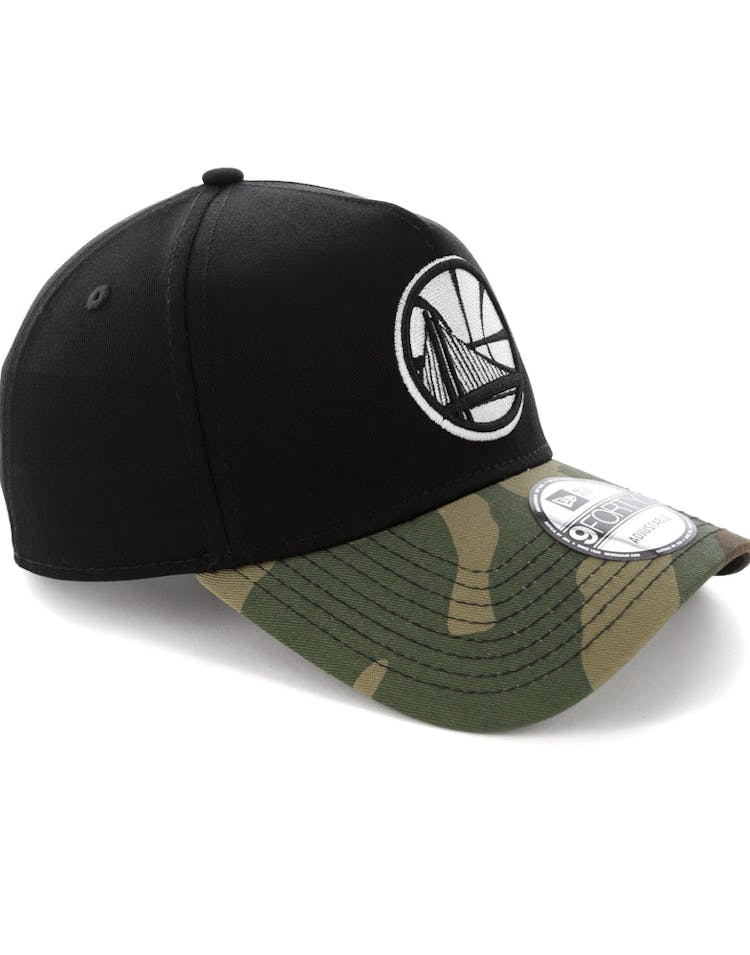 New Era Golden State Warriors 2 Tone 9FORTY A-Frame Snapback Black/Camo