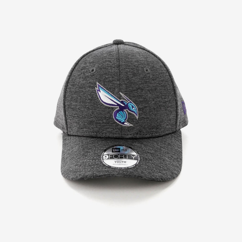 New Era Youth Charlotte Hornets 9FORTY HookLP Shadow Tech Grey