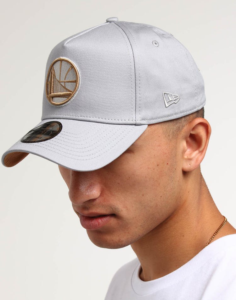 New Era Golden State Warriors 9FORTY A-Frame UV Snapback Grey/Wheat