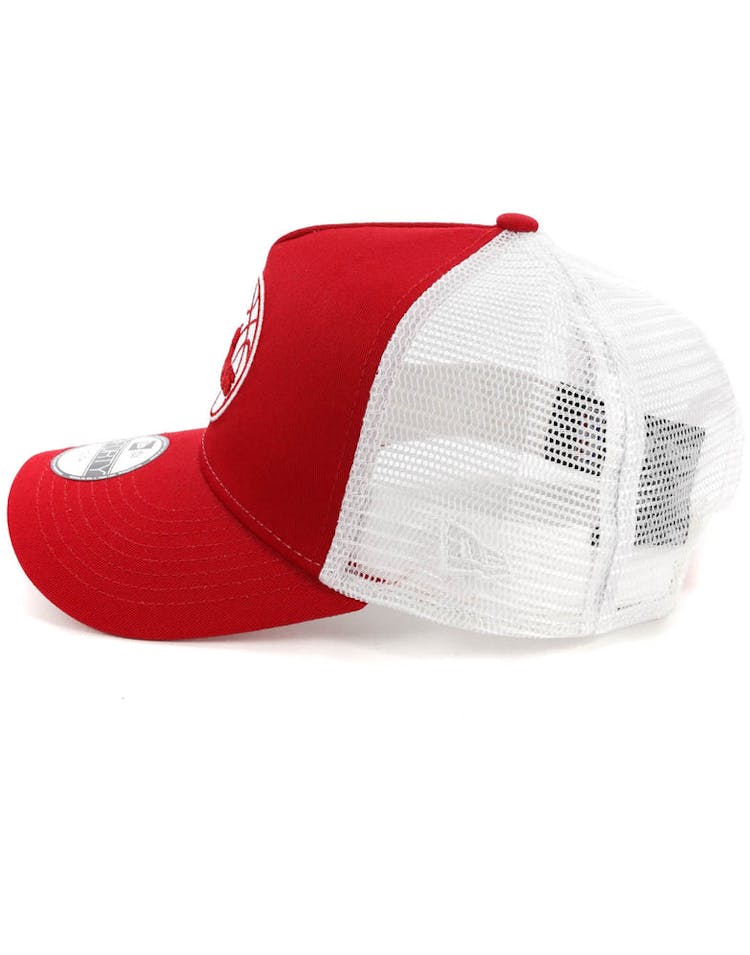 New Era Youth Philadelphia 76ers 9FORTY A-Frame Trucker Scarlet/White