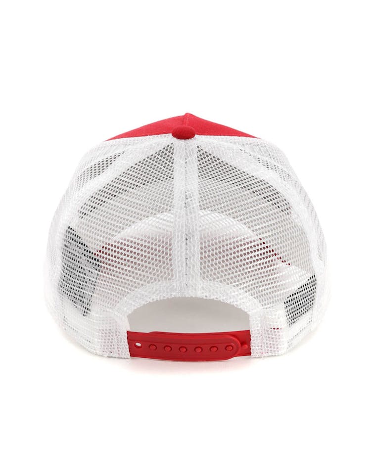 New Era Youth Philadelphia 76ers 9FORTY A-Frame Trucker Scarlet/White
