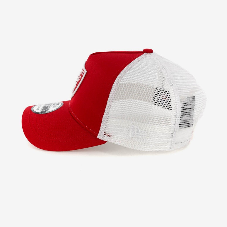 New Era Raiders 9FORTY A-Frame Trucker Snapback Scarlet/White