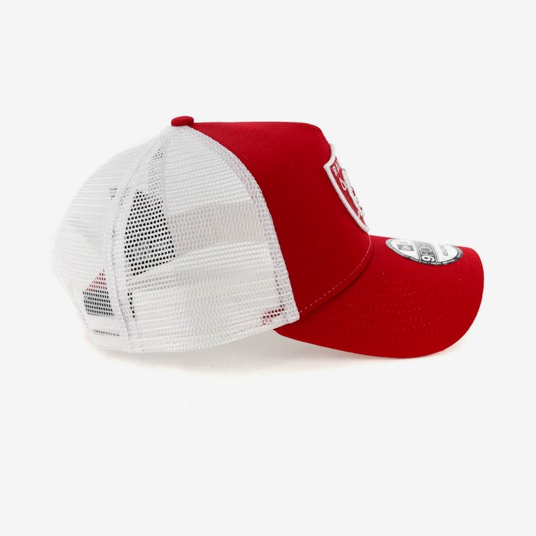 New Era Raiders 9FORTY A-Frame Trucker Snapback Scarlet/White
