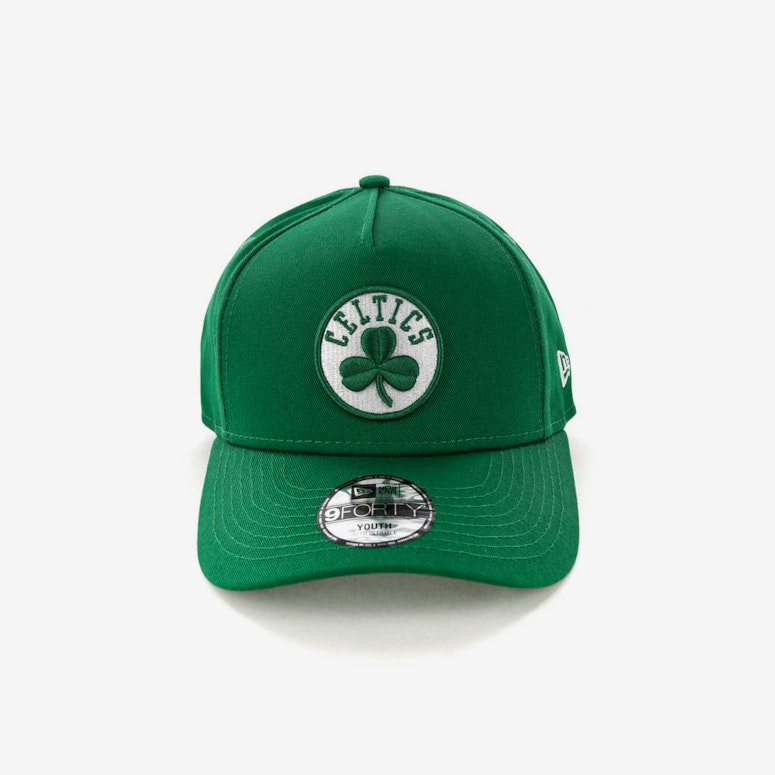 New Era Youth Boston Celtics 9FORTY A-Frame Snapback Emerald Green