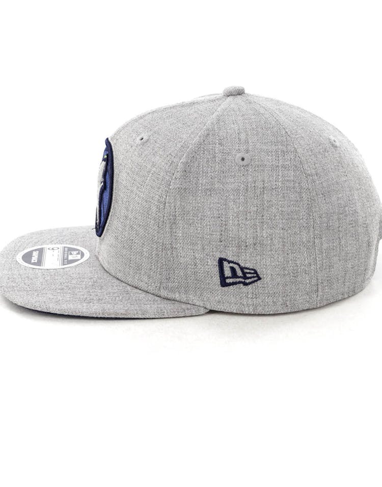 New Era Minnesota Timberwolves 9FIFTY Original Fit Snapback Heather Grey