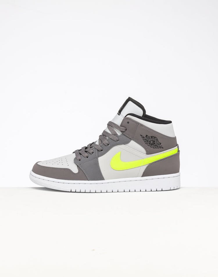 Jordan Air Jordan 1 Mid Gunsmoke/Volt/Grey