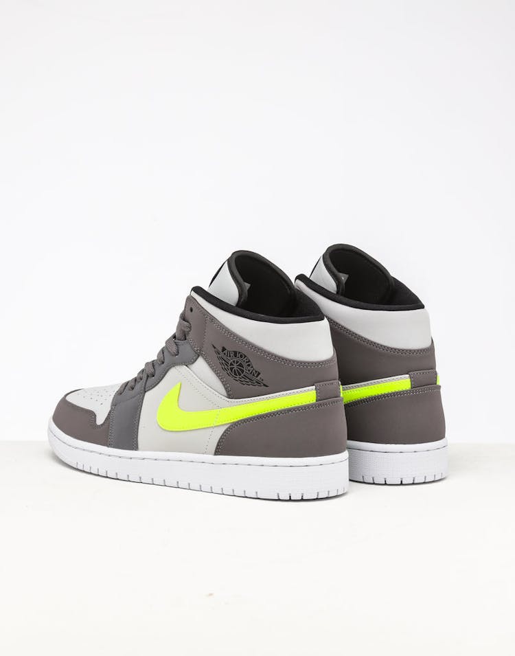 Jordan Air Jordan 1 Mid Gunsmoke/Volt/Grey