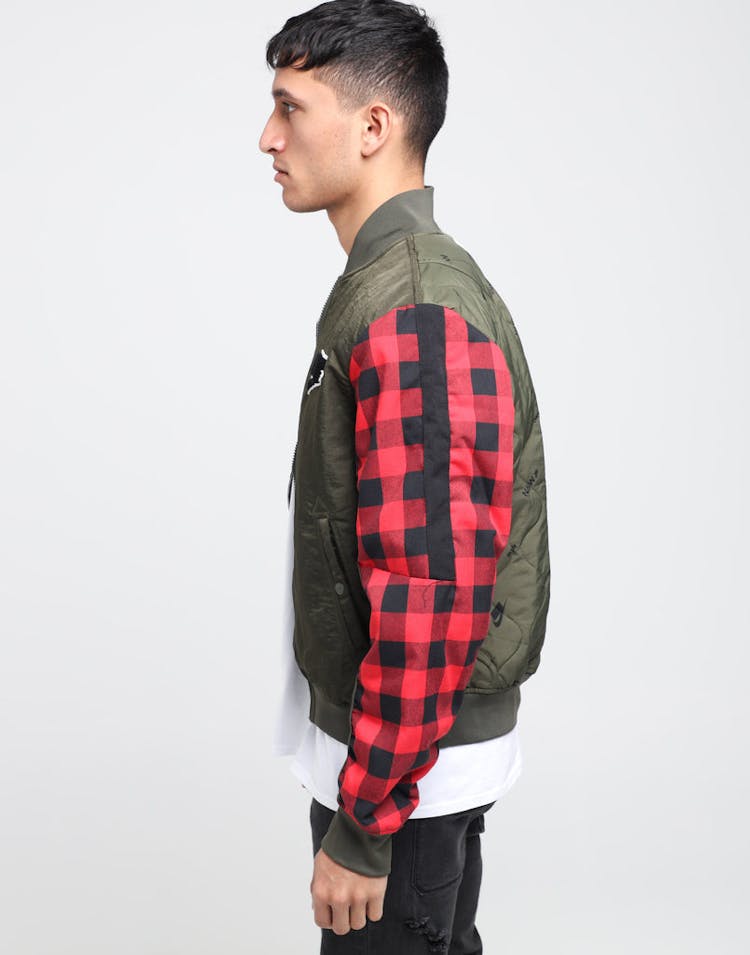 Nike Sportswear NSW Synthetic-Fill Jacket Khaki/Red/Sail