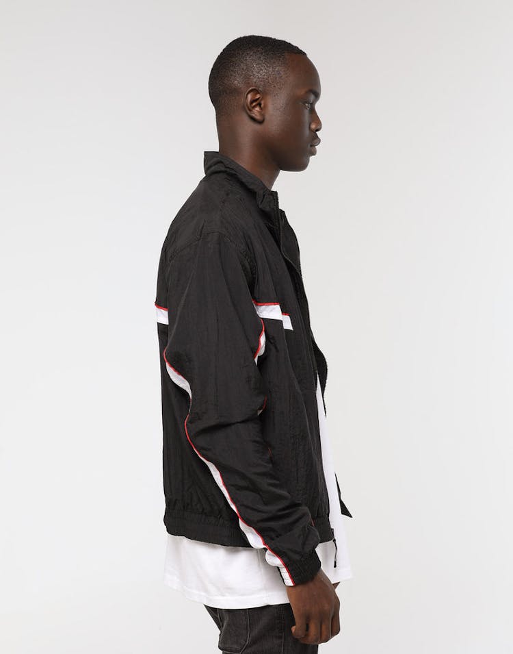 Nike Throwback Woven Basketball Jacket Black/Black/White