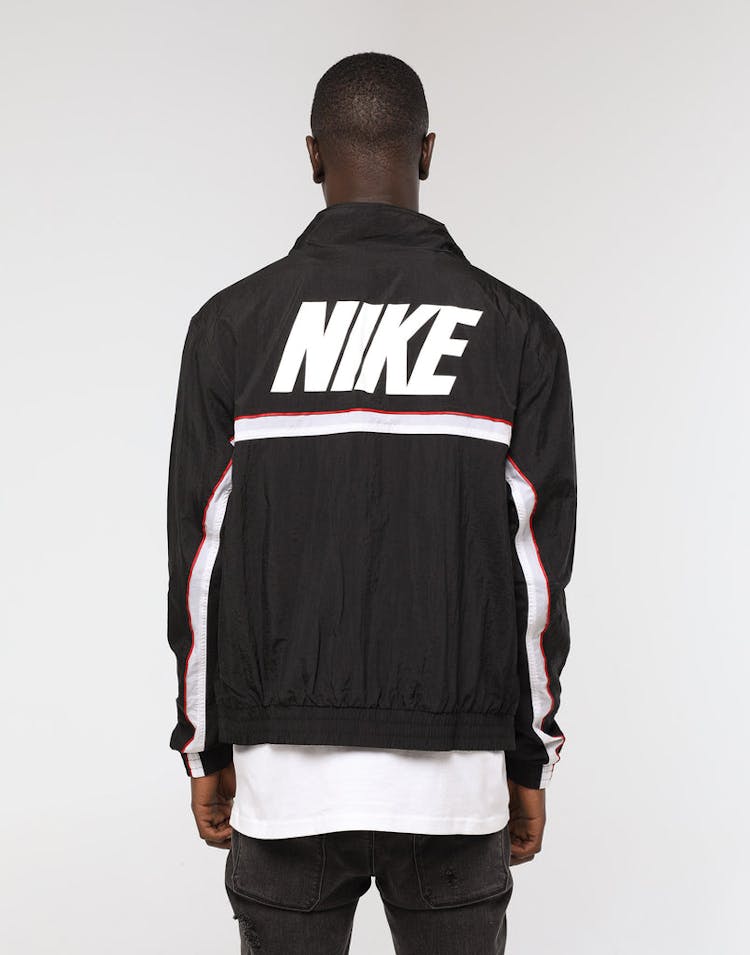 Nike Throwback Woven Basketball Jacket Black/Black/White