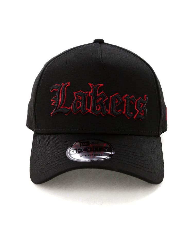 New Era Los Angeles Lakers 9FORTY A-Frame Snapback Black/Scarlet
