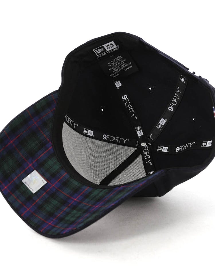 New Era Golden State Warriors 9FORTY A-Frame Snapback Navy/Tartan