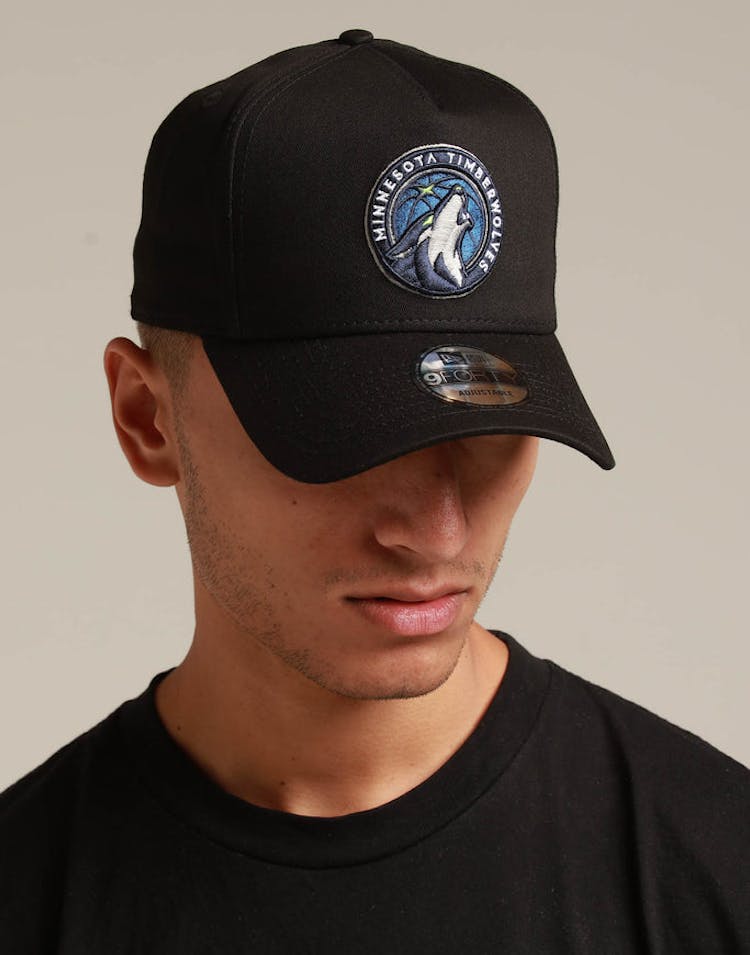 New Era Minnesota Timberwolves 9FORTY K-Frame Snapback Black/OTC
