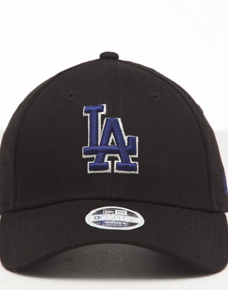 New Era Women's Los Angeles Dodgers 9FORTY Cloth Strapback Black/Silver