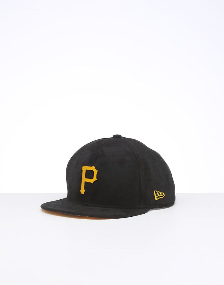 New Era Pittsburgh Pirates 9FIFTY Suede Metal Badge Snapback Black/OTC