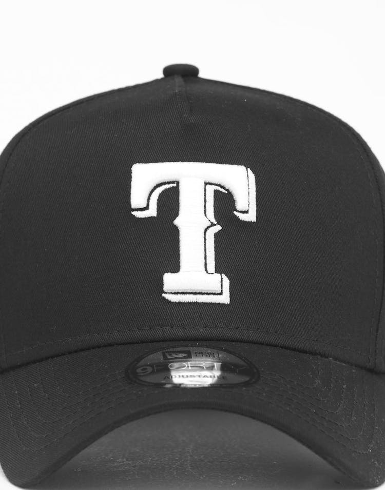 New Era Texas Rangers 9FORTY K-Frame Snapback Black/White